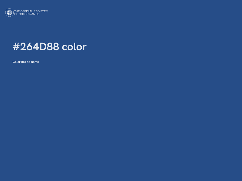 #264D88 color image