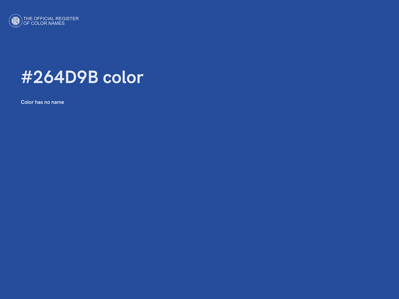#264D9B color image