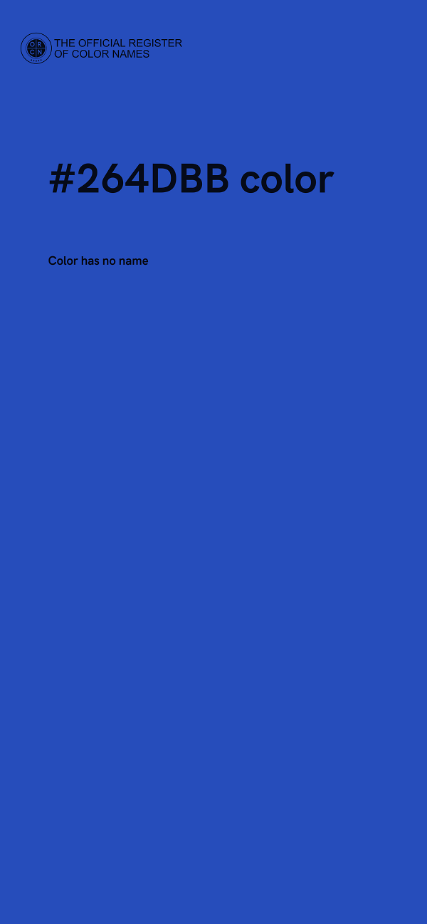 #264DBB color image
