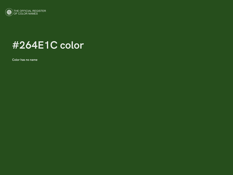 #264E1C color image