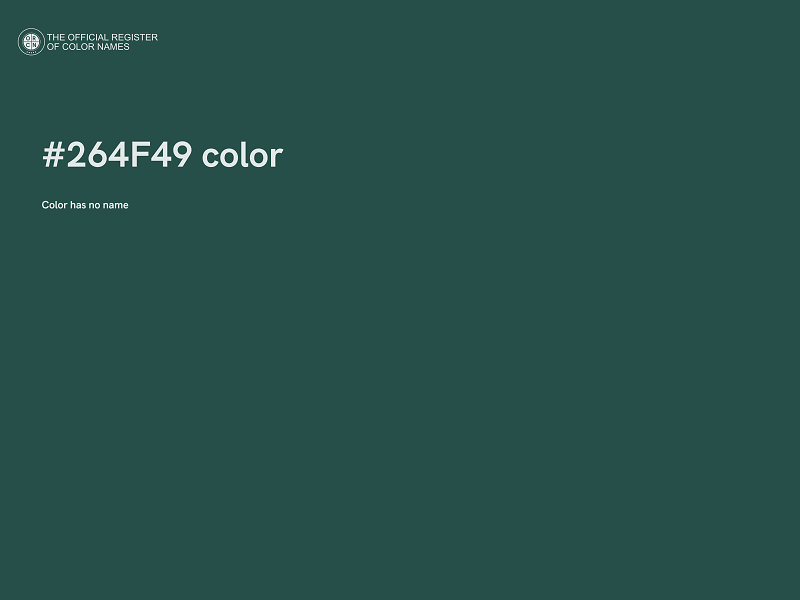 #264F49 color image
