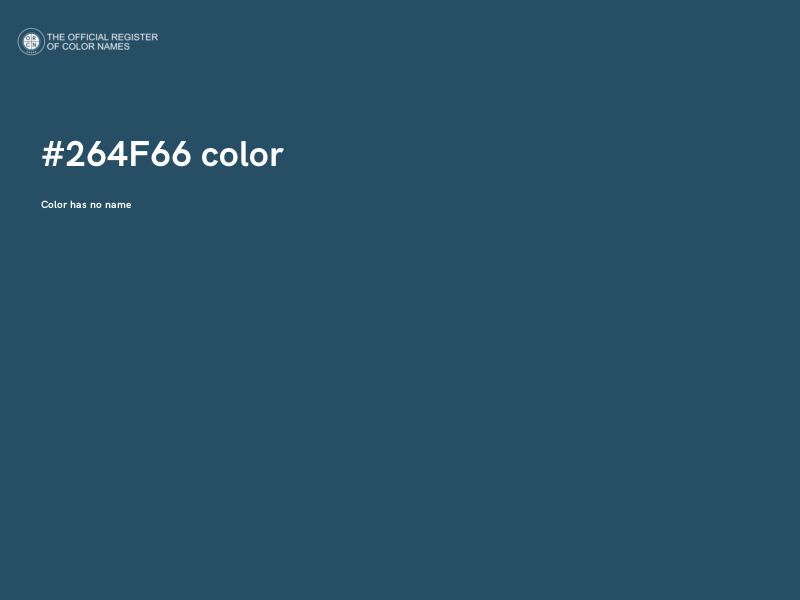 #264F66 color image