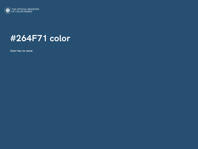 #264F71 color image