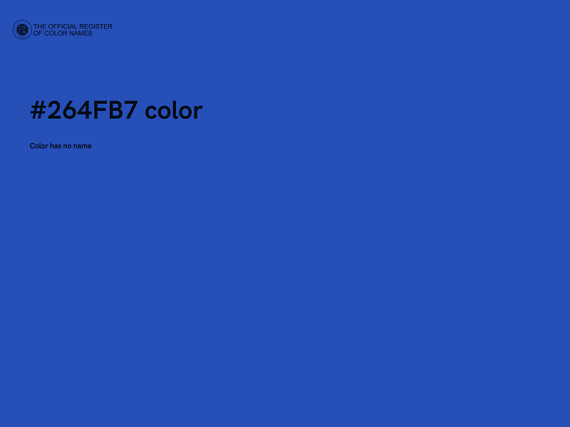 #264FB7 color image