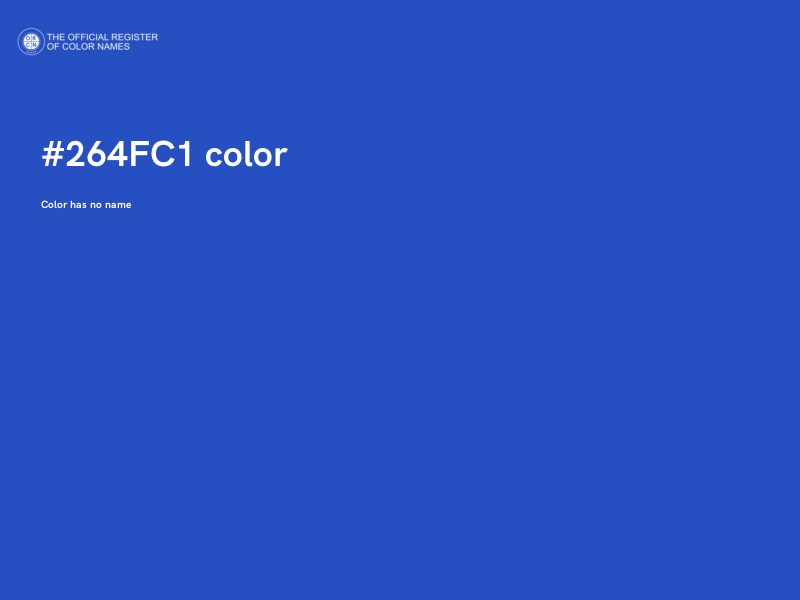 #264FC1 color image