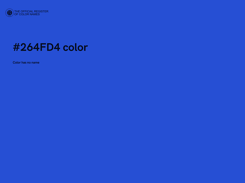 #264FD4 color image