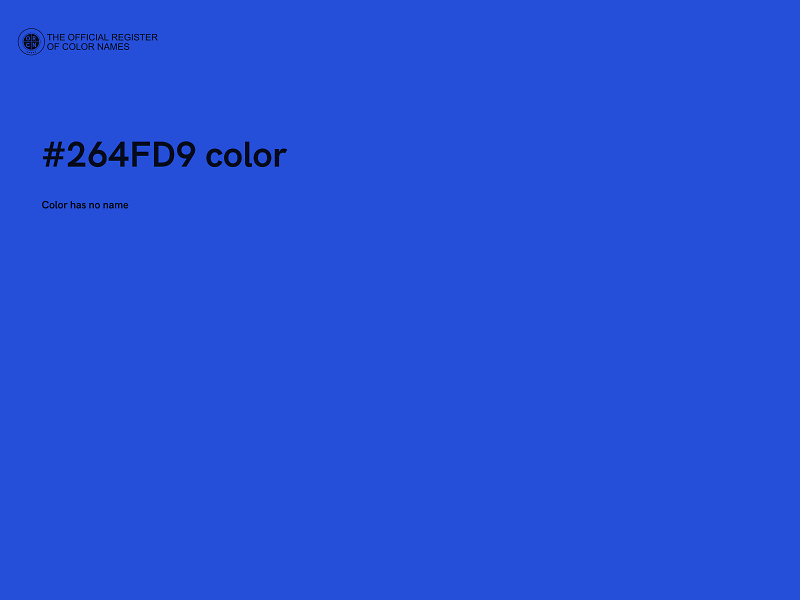 #264FD9 color image