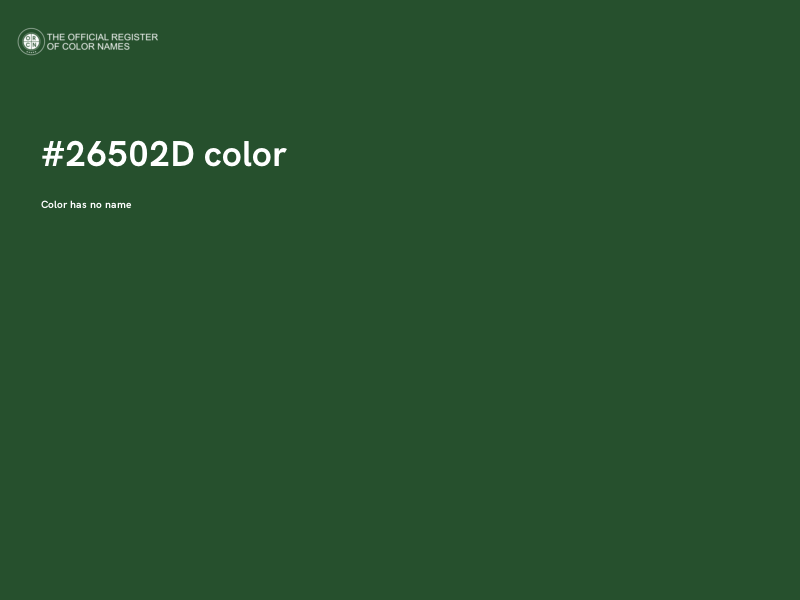 #26502D color image
