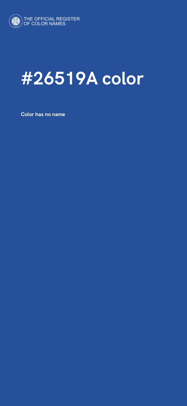 #26519A color image