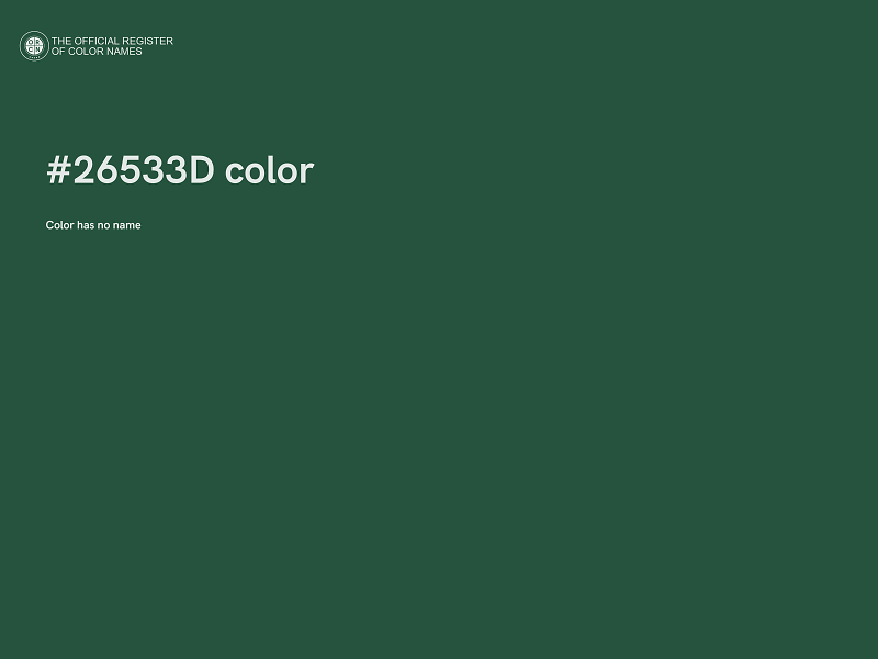 #26533D color image