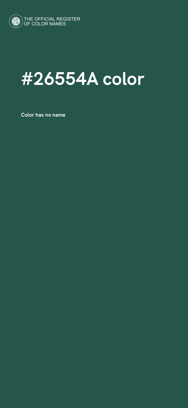 #26554A color image