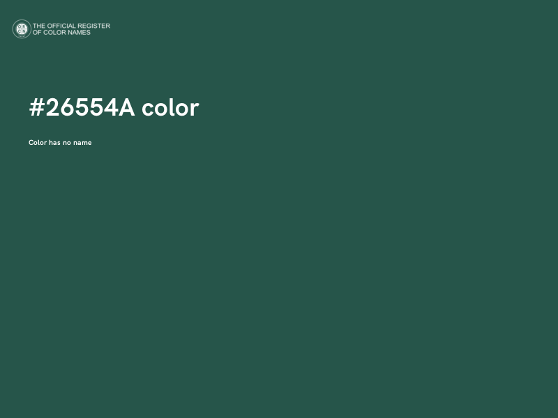 #26554A color image