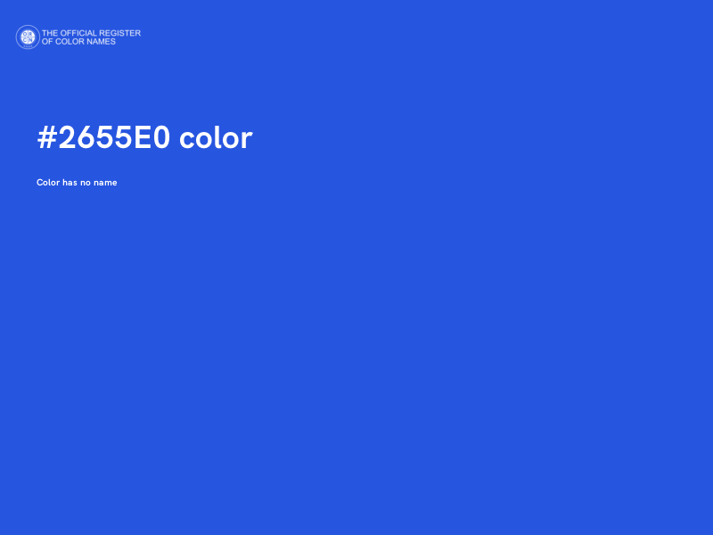 #2655E0 color image