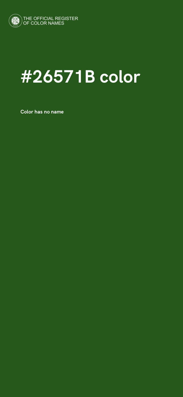 #26571B color image