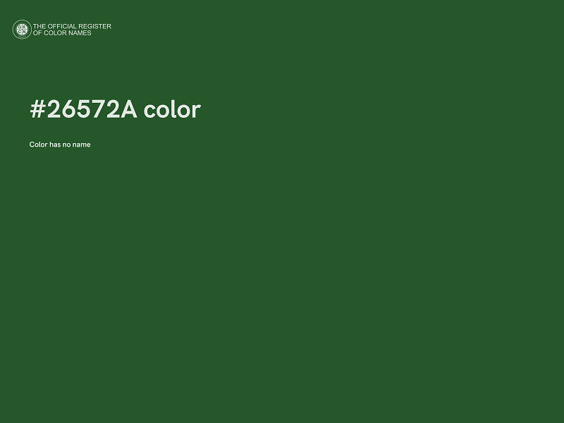 #26572A color image