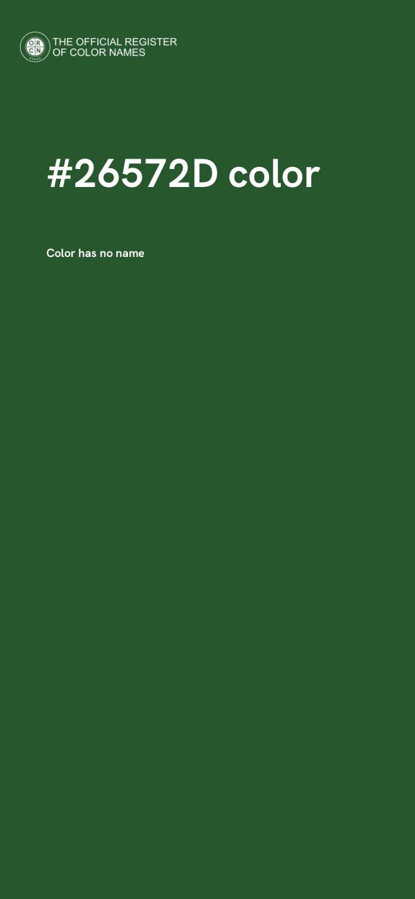 #26572D color image