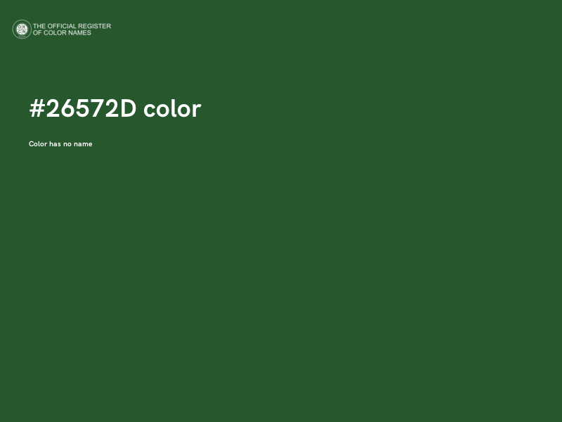 #26572D color image