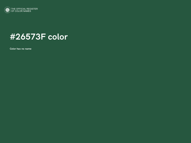 #26573F color image
