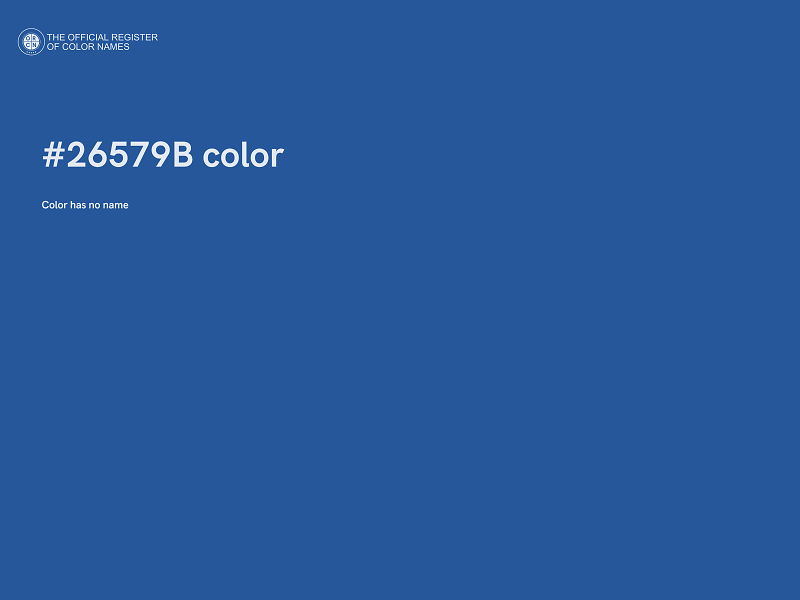 #26579B color image