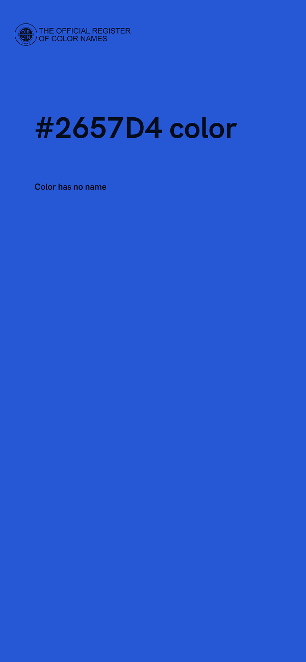 #2657D4 color image