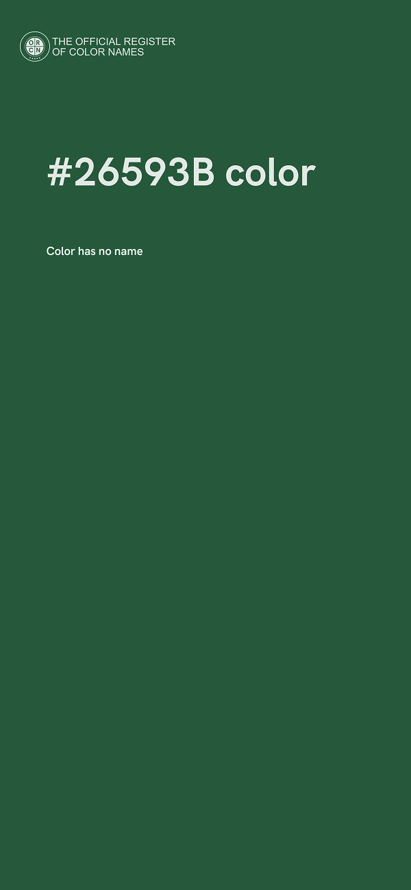 #26593B color image