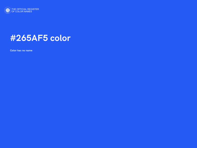 #265AF5 color image