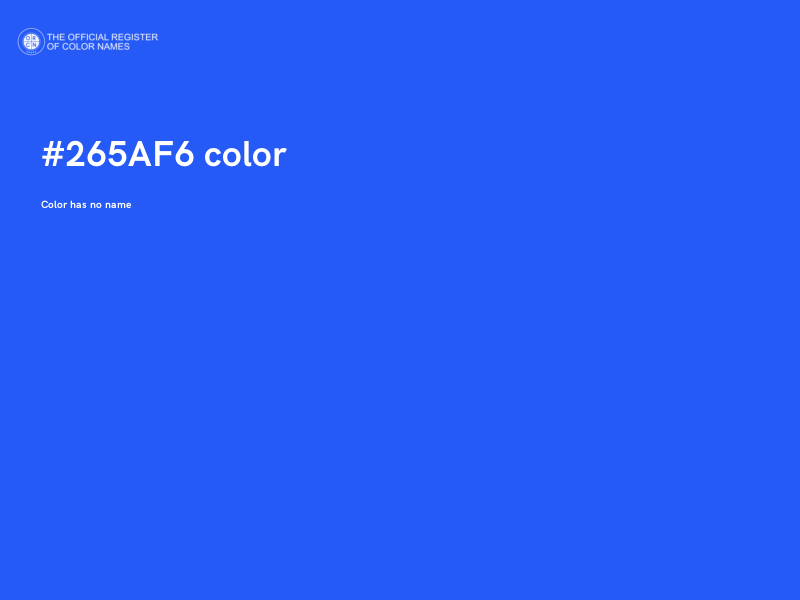 #265AF6 color image