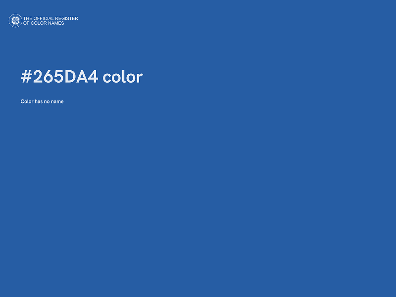 #265DA4 color image