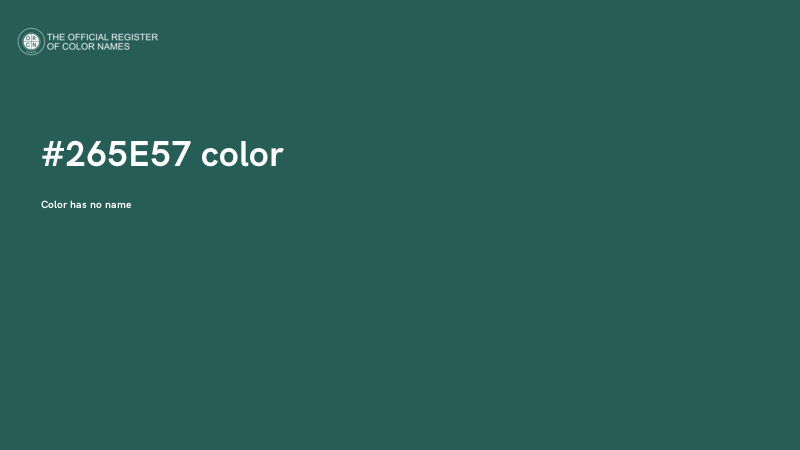 #265E57 color image