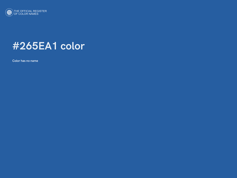 #265EA1 color image