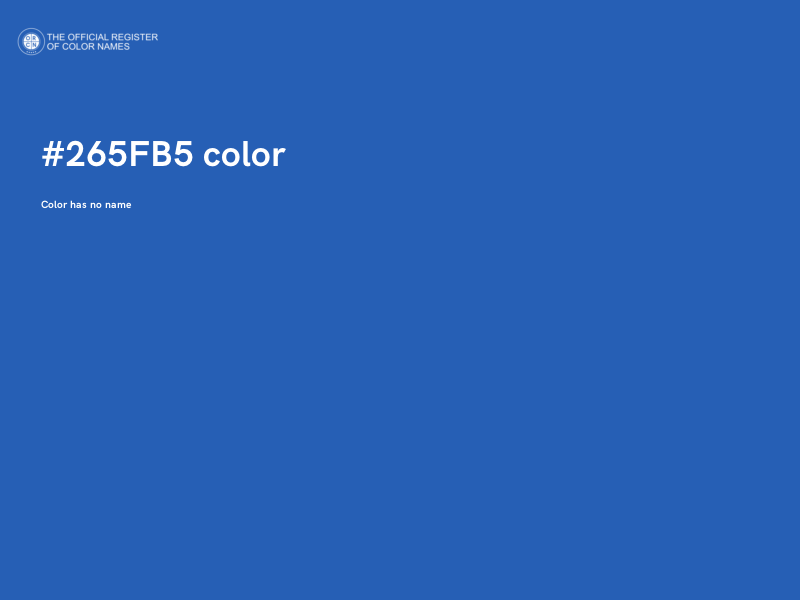 #265FB5 color image
