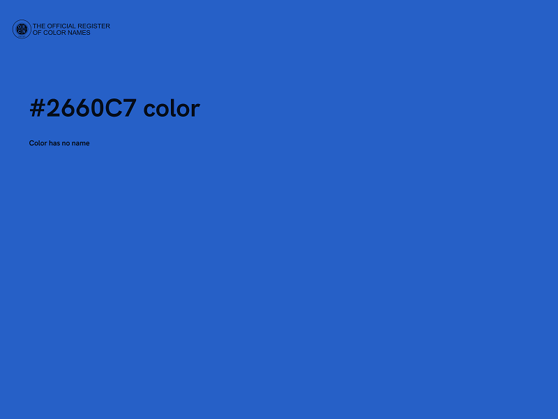 #2660C7 color image