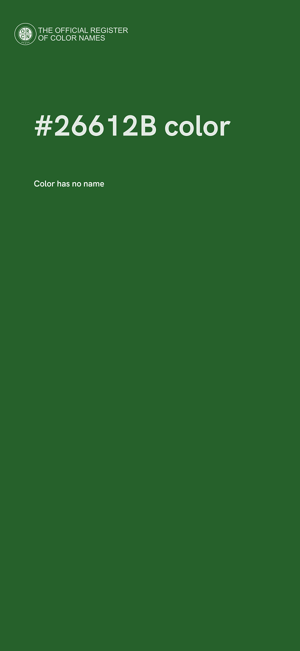 #26612B color image