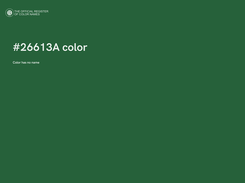 #26613A color image