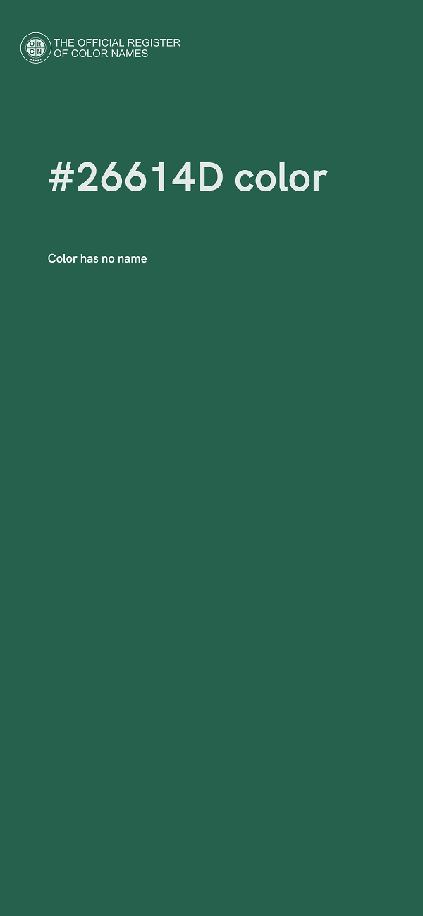 #26614D color image