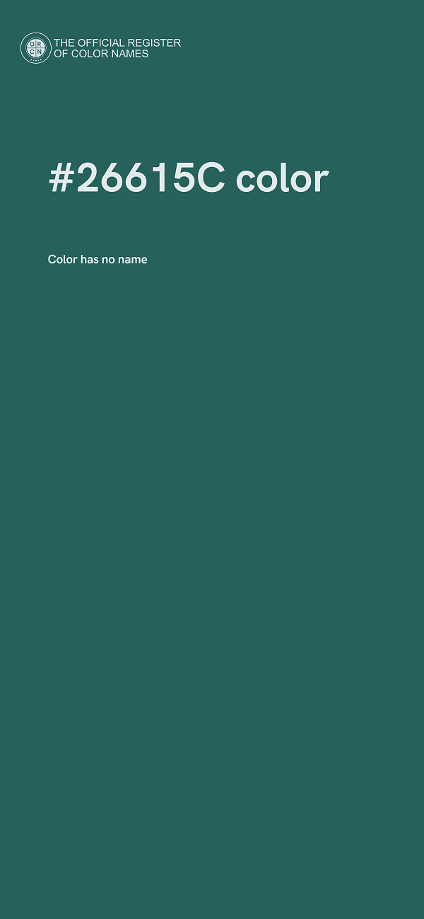 #26615C color image