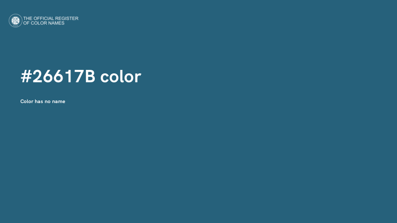 #26617B color image