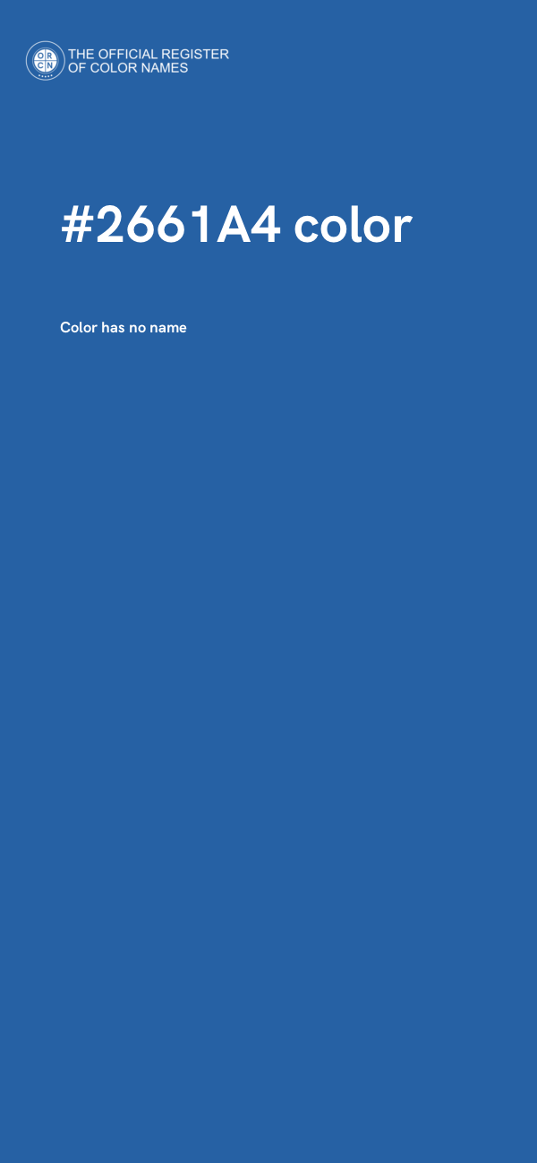 #2661A4 color image