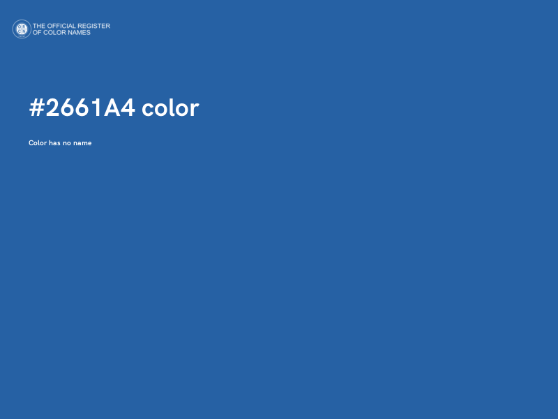 #2661A4 color image