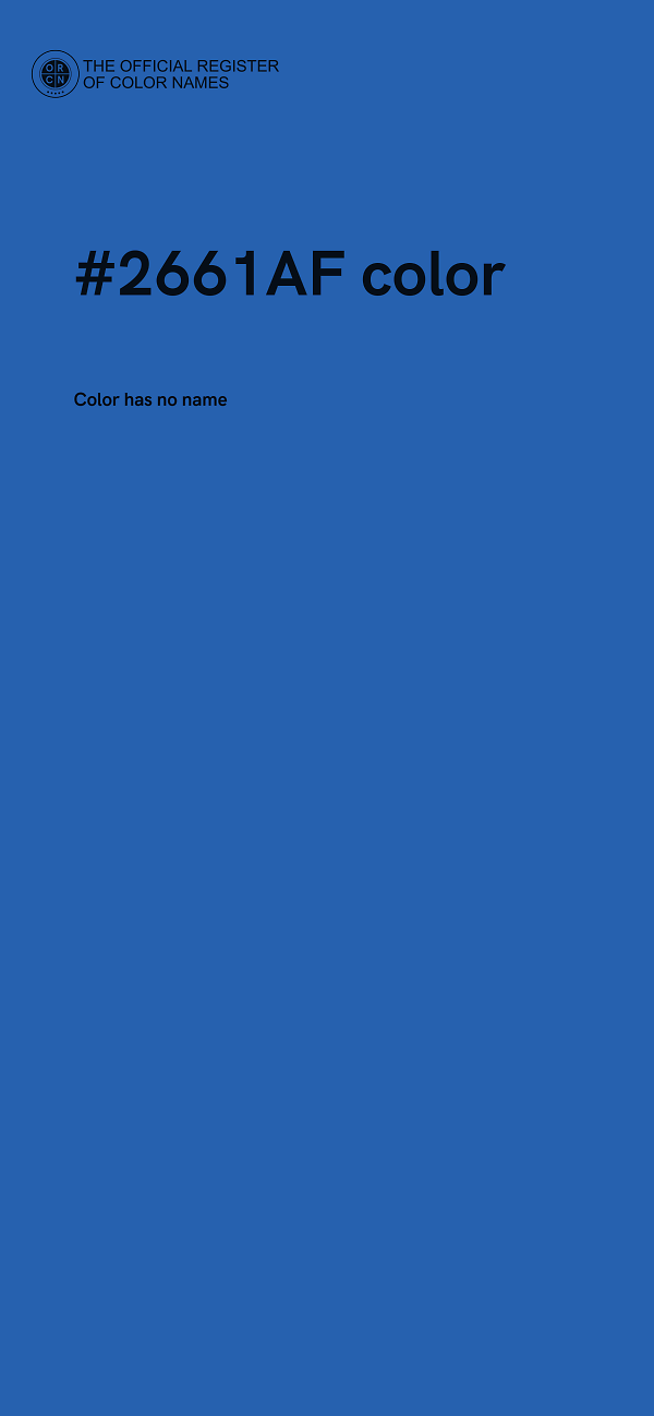 #2661AF color image