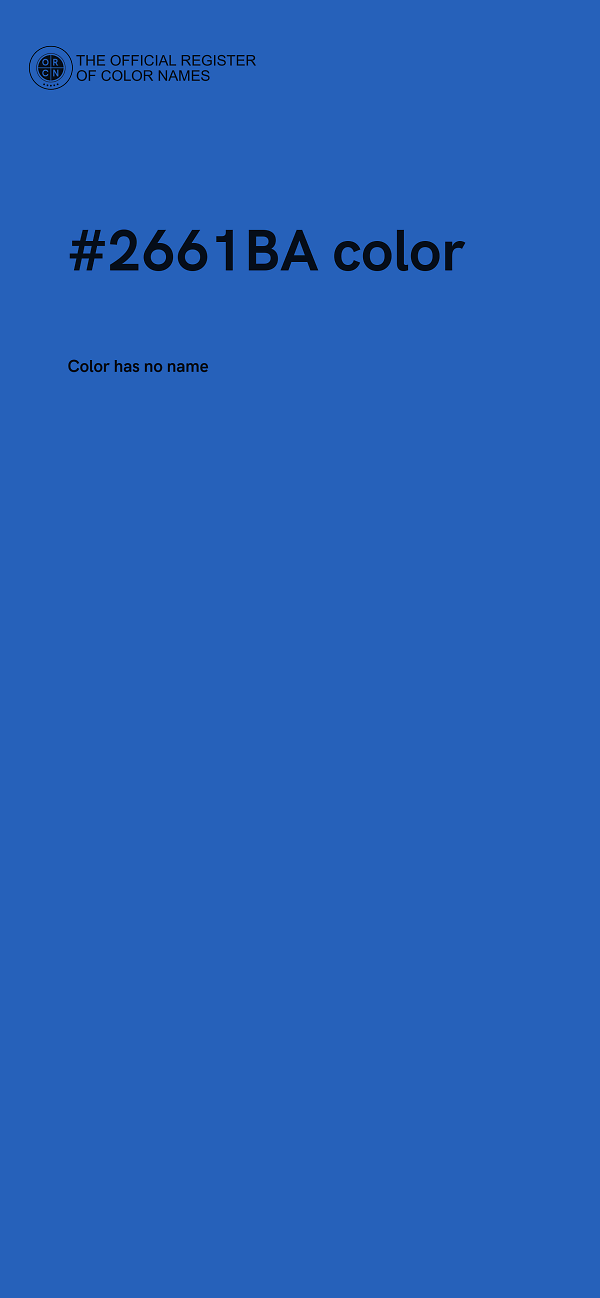 #2661BA color image
