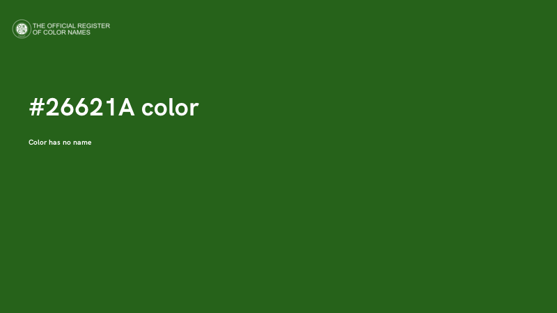 #26621A color image