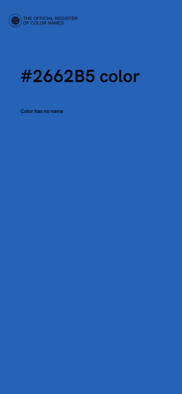 #2662B5 color image