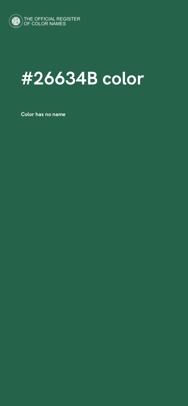#26634B color image