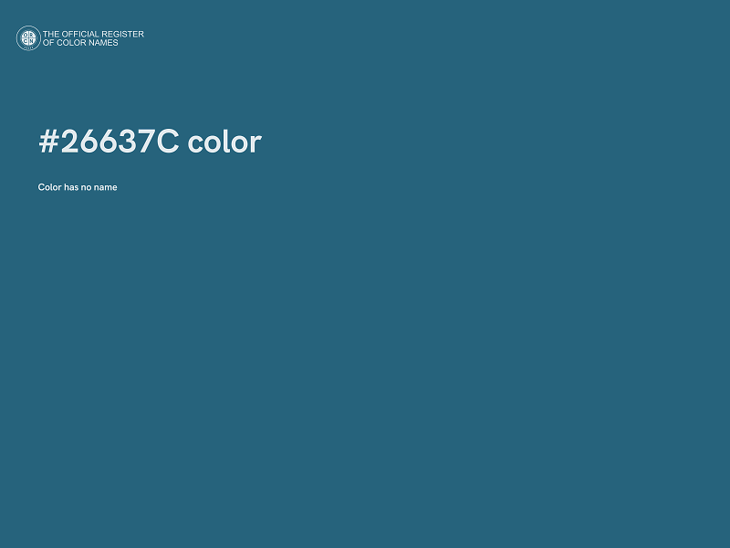 #26637C color image