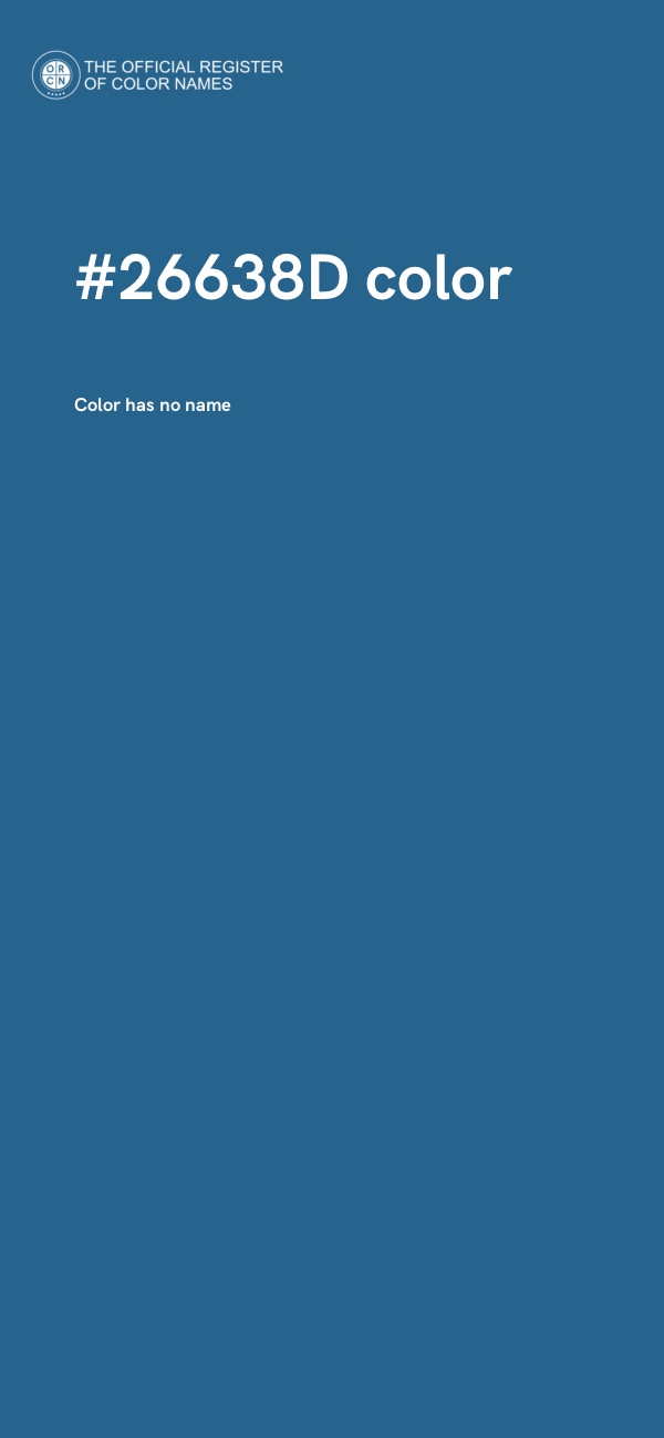 #26638D color image