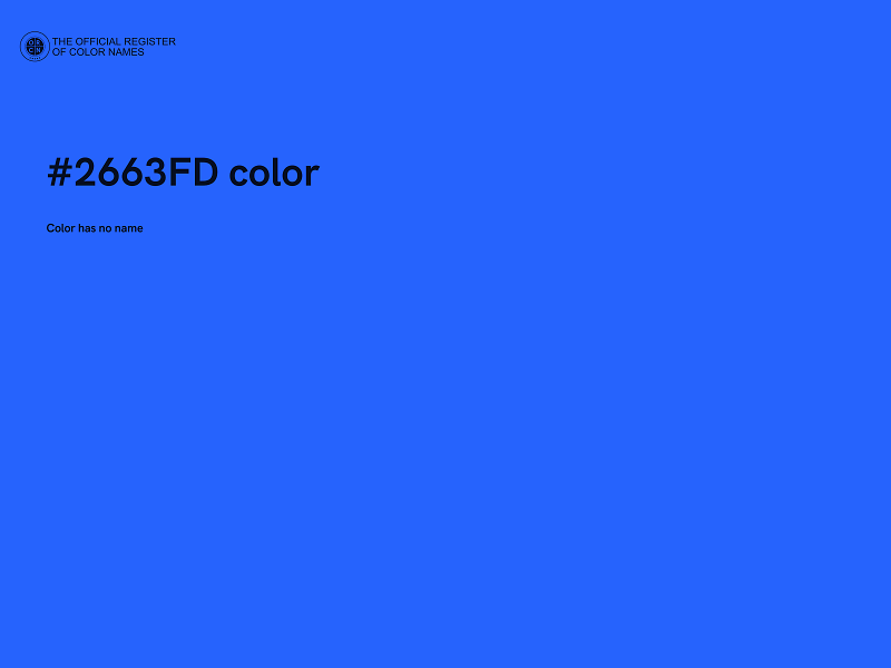 #2663FD color image