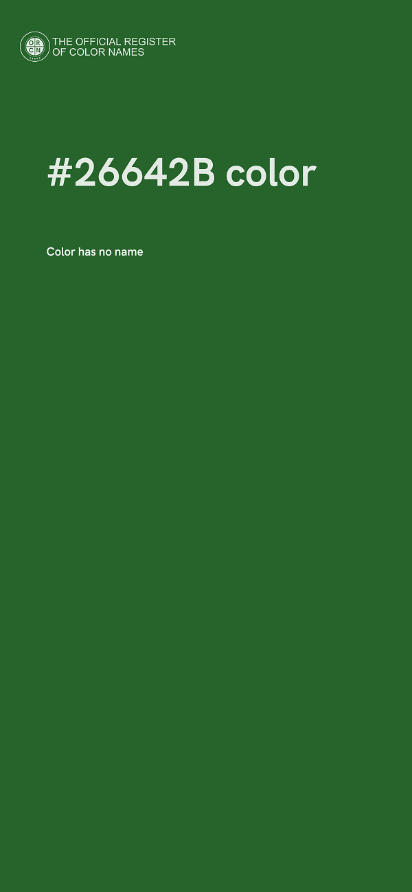 #26642B color image