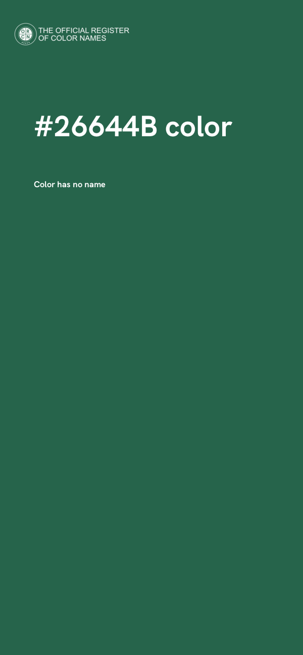 #26644B color image