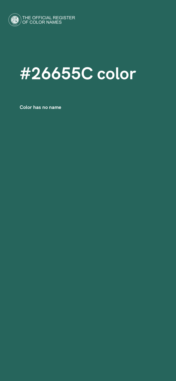#26655C color image